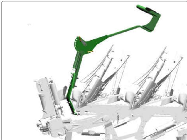 AMAZONE Tyrok 400 - Mettre le bras du Packer en position de transport - 1