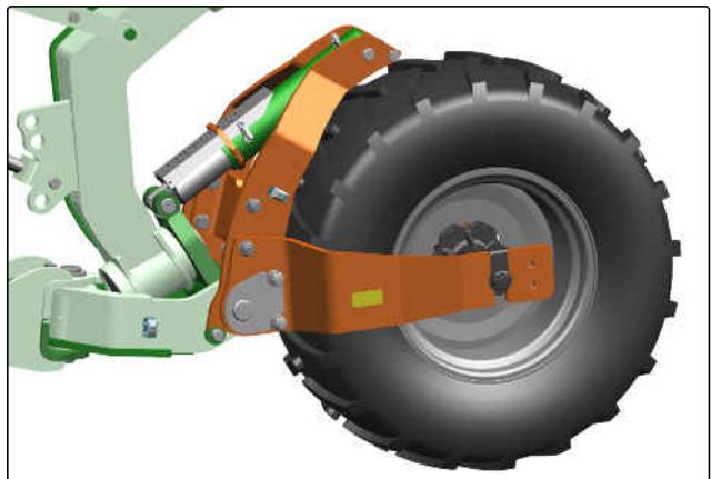 AMAZONE Tyrok 400 - Le chassis remplit les fonctions suivantes : - 1