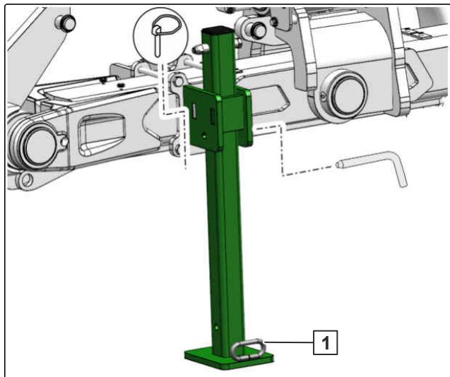 AMAZONE Tyrok 400 - Relever le pied d'appui - 1