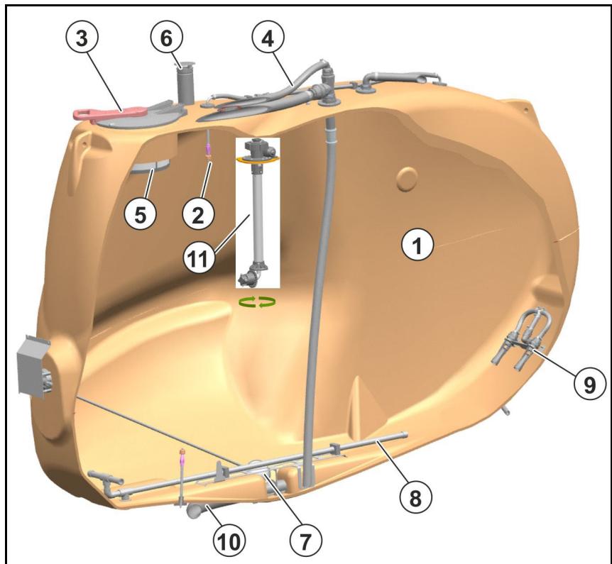 AMAZONE Tyrok 400 V - Réservoir de liquide à pulvériser - 1