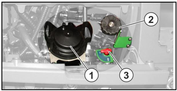 AMAZONE Tyrok 400 V - Sous le volet de maintenance - 1