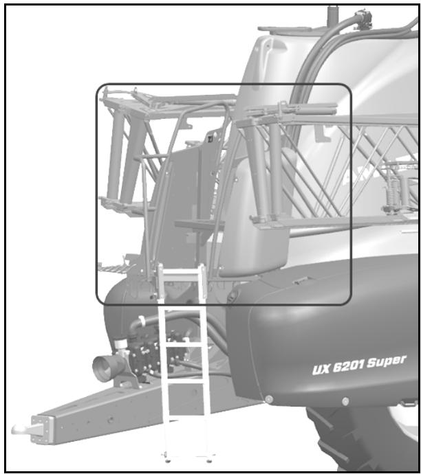 AMAZONE Tyrok 400 V - Plate-forme de maintenance avec échelle - 1