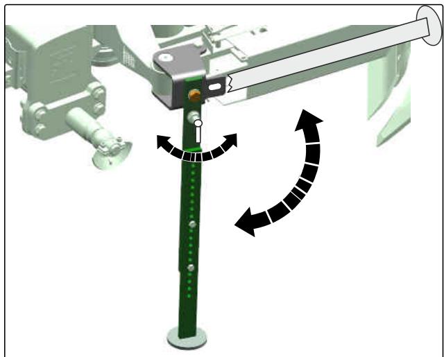 AMAZONE Teres 300 avec roue de jauge oscillante - Abaisser la béquille - 1