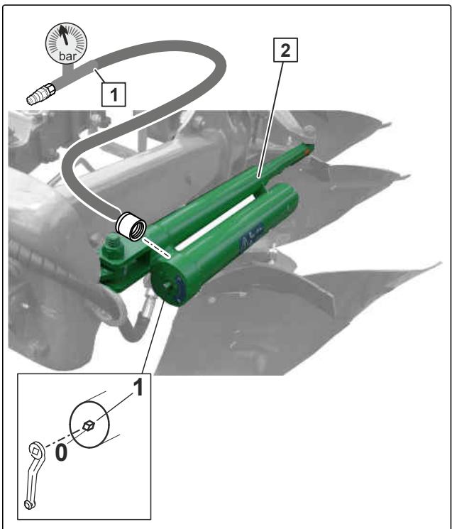AMAZONE Teres 300 V avec roue de jauge oscillante - Risque d'accident en cas de chute des corps de charrue équipés d'une sécurité de surcharge - 1