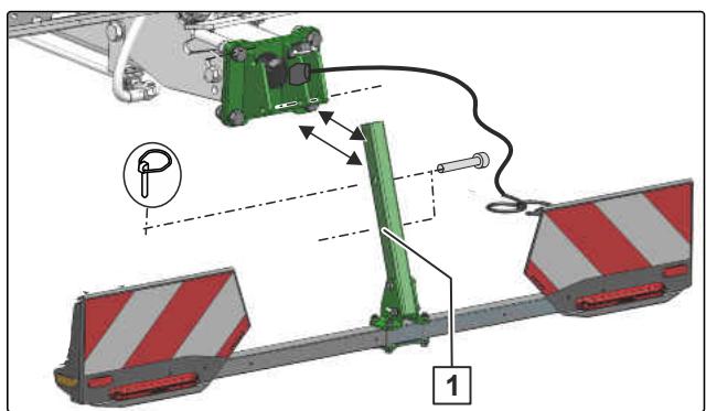 AMAZONE Teres 300 V avec roue de jauge oscillante - Monter l'éclairage arrière - 1