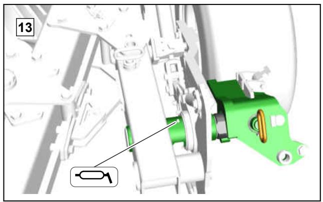 AMAZONE Teres 300 V avec roue de jauge oscillante - toutes les 50 heures de service - 13