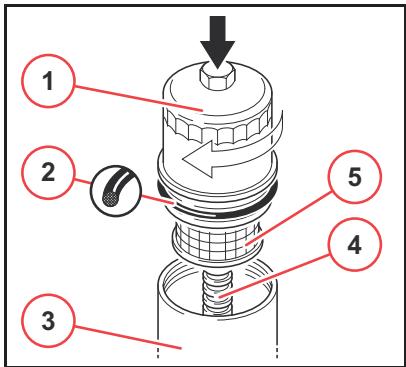 AMAZONE TCD 7.8 L6 - Remplacer le filtré amovible d'huile de lubrification - 7