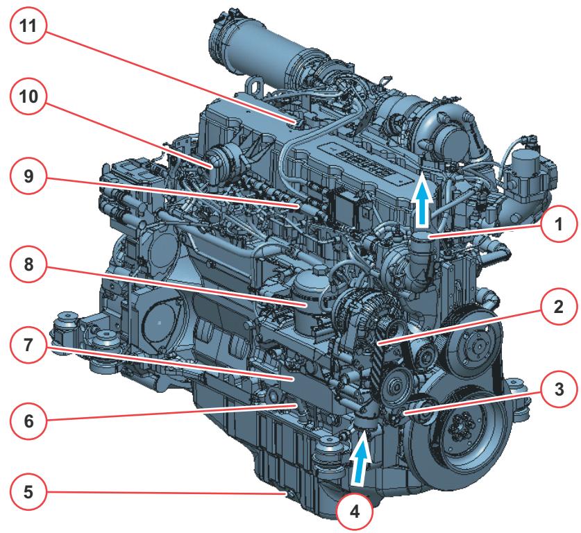 AMAZONE TCD 7.8 L6 - Illustrations de moteur - 1