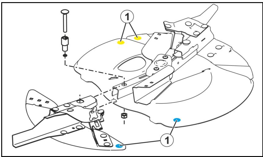 AMAZONE ZA-TS Hydro - Remplacement des aubes d'épandage - 1