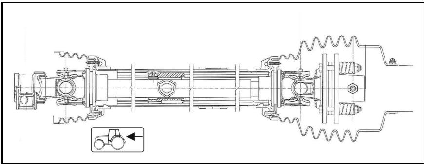 AMAZONE ZA-TS Profis Tronic - Arbre à cardan avec embrayage à friction (910 mm) - 1