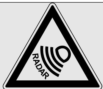 AMAZONE Primera DMC 3000 - Danger sanitaire en raison du rayonnement radar - 1