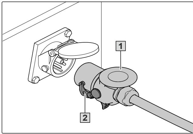 AMAZONE Primera DMC 3000 - Découpler le système hydraulique de freinage à deux conduites - 3
