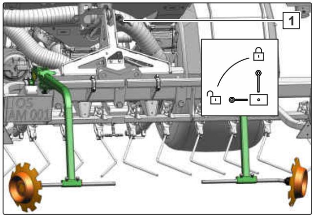 AMAZONE Primera DMC 3000 - Mettre la machine en position de travail - 1