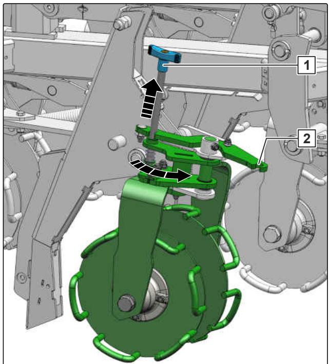 AMAZONE Primera DMC 3000 - Mettre la machine en position de transport - 3
