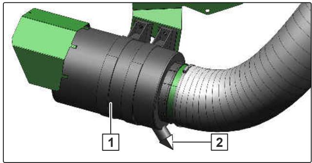 AMAZONE Primera DMC 3000 - Nettoyer le séparateur de poussière - 1