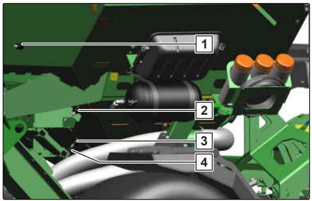AMAZONE Primera DMC 3000 - Modifier la position du capteur de niveau de replissage - 1