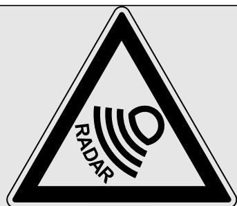 AMAZONE Primera DMC 4500 - Danger sanitaire en raison du rayonnement radar - 1