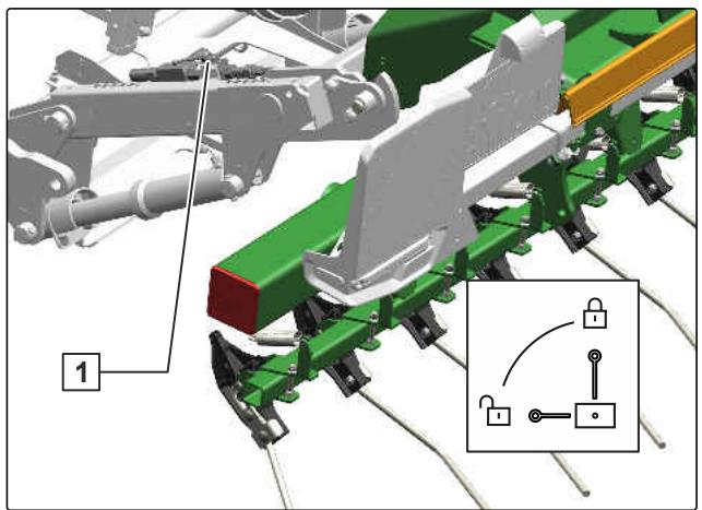 AMAZONE Primera DMC 4500 - Mettre la machine en position de travail - 3