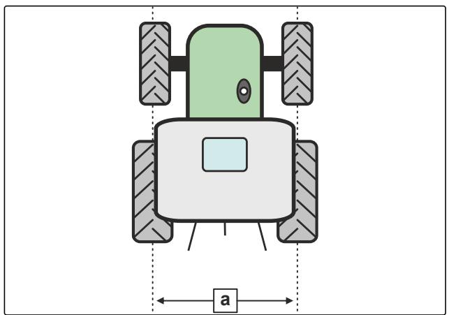 AMAZONE Primera DMC 4500 - Determiner la largeur de voie et la largeur des traces de l'util de préparation du sol - 1