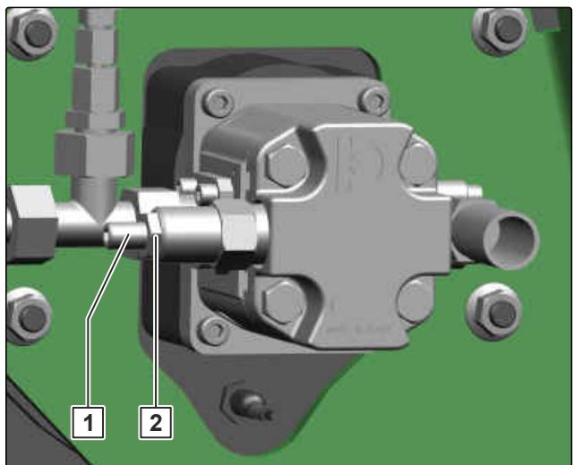 AMAZONE Primera DMC 4500 - Régler le limiteur de pression sur la turbine - 1