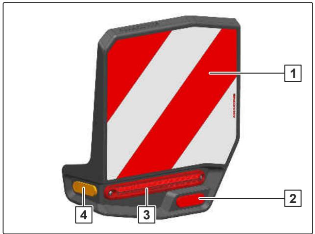 AMAZONE Primera DMC 4500 - Éclairage arrêté et signalisation pour le déplacement sur route - 1