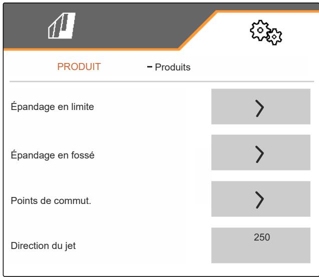 AMAZONE Logiciel ISOBUS ZG-TX - Saisir les données du produit - 2