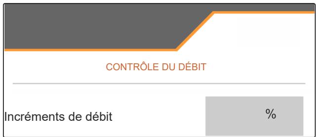 AMAZONE Logiciel ISOBUS ZG-TX - Saisir l'increment pour la modification de la quantité de consigne - 1