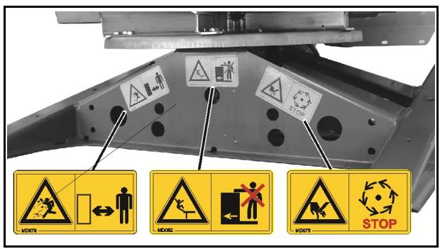 AMAZONE E +S H 751 - Emplacement des pictogrammes d'advertissement et autres marquages - 4