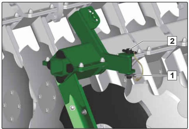AMAZONE Catros 3503 - Préparation des disques de bordure pour le déplacement sur route - 1