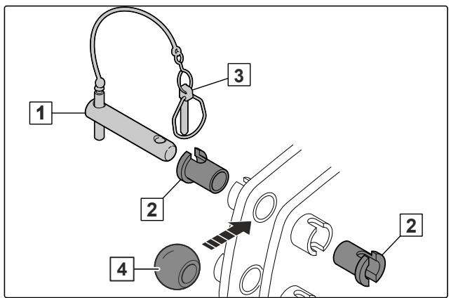 AMAZONE Catros 3503 - Adapter le bâti d'attelage à 3 points pour la catégorie d'attelage 2 - 3