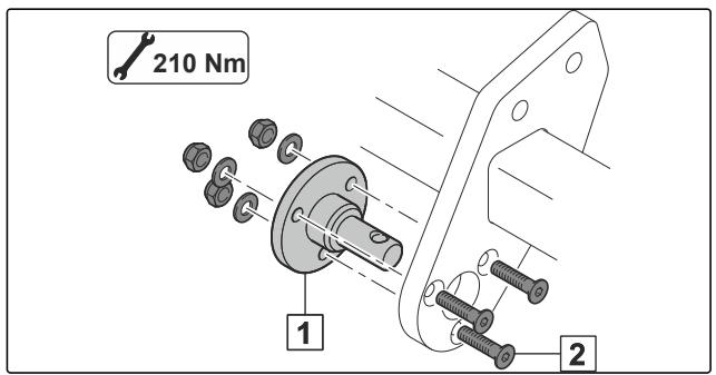 AMAZONE Catros 4003 - Adapter le bâti d'attelage à 3 points pour la catégorie d'attelage 2 - 2