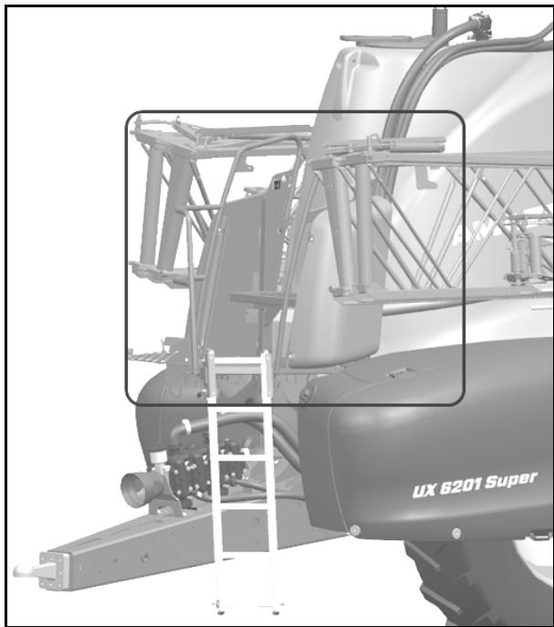 AMAZONE UX 11201 Super Pulvérisateur remorque avec pack Confort CP - Plate-forme de maintenance avec échelle - 1