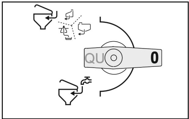 AMAZONE UX 11201 Super Pulvérisateur remorque avec pack Confort CP - Robinet sélecteur pour la source de la cuve d'incorporation (QU) - 1