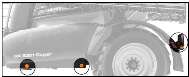 AMAZONE UX 11201 Super Pulvérisateur remorque avec pack Confort CP - Equipements pour les déplacements sur route - 2