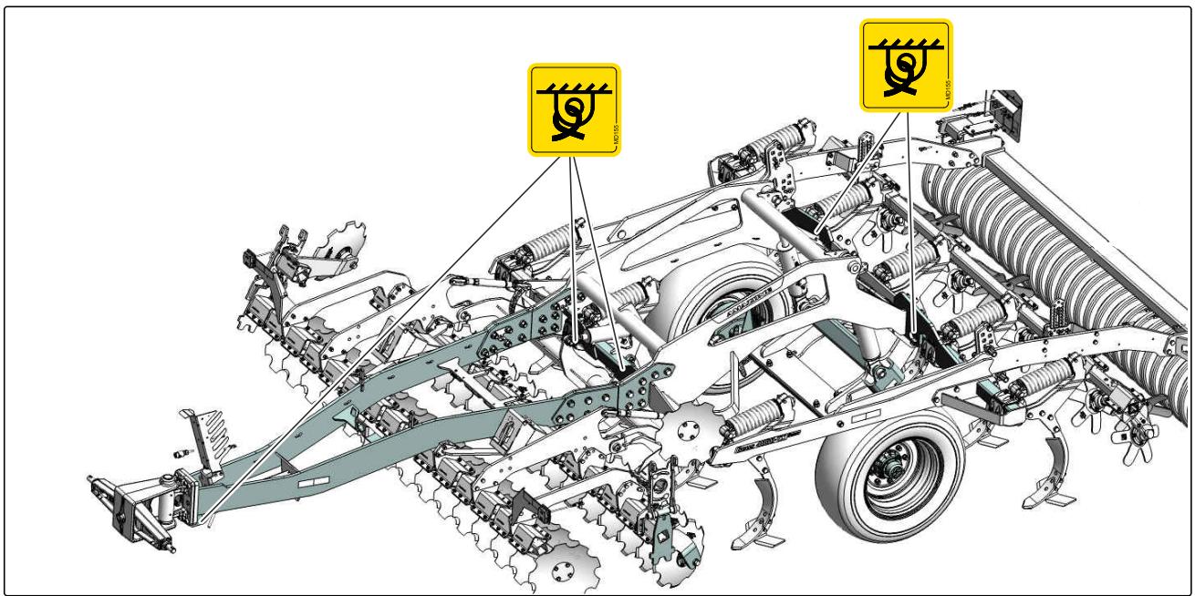 AMAZONE Ceus 3000-TX - Arrimer la machine - 1