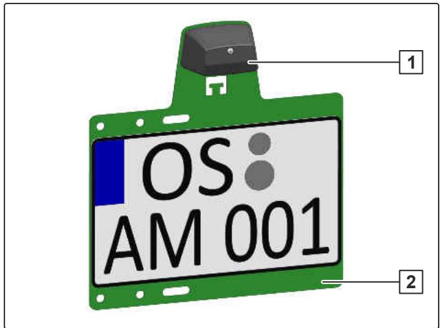 AMAZONE Ceus 4000-TX - Plaque d'immatriculation supplémentaire - 1