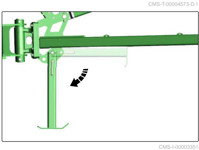 AMAZONE Ceus 4000-TX - Abaisser la bequille - 1