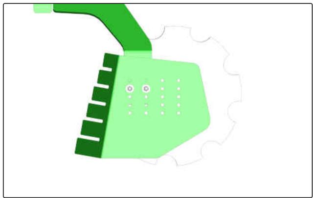 AMAZONE CatrosXL 3503 - Réglage de la profondeur de travail des déflecteurs latéraux - 1