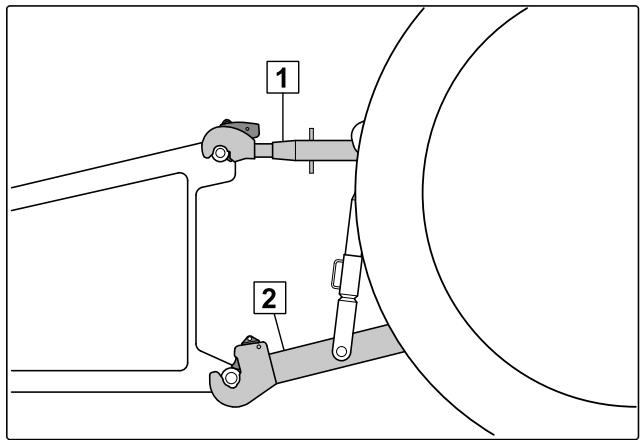 AMAZONE CatrosXL 3503 - Découpler le bâti d'attelage à trois points - 1