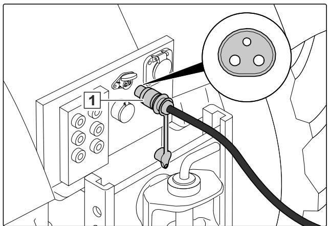 AMAZONE Catros 5003-2 - Brancher l'alimentation en tension du graissage central - 1