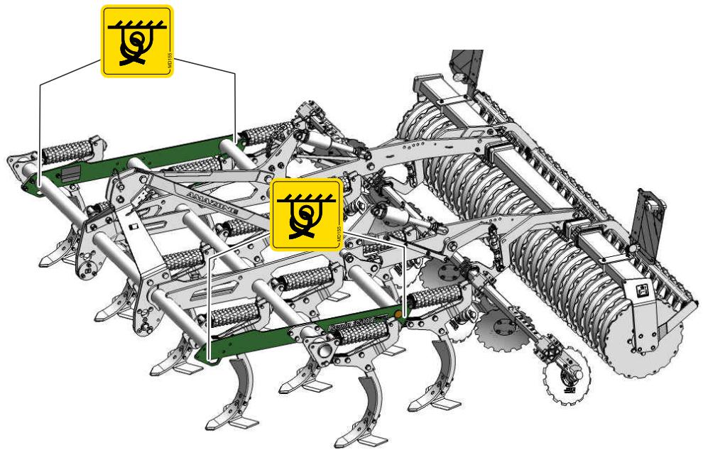 AMAZONE Cenio 3000 - Arrimer la machine - 1