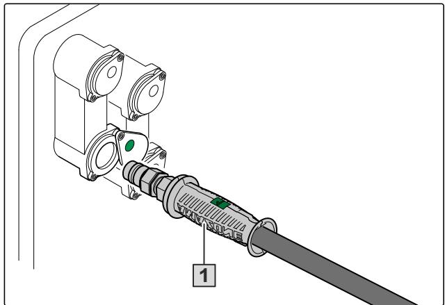 AMAZONE Cenio 3500 - Découpler les flexibles hydrauliques - 1