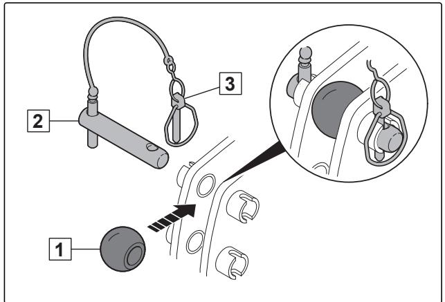 AMAZONE Cenio 3500 - Montage de la bague sphérique pour bras supérieur - 1