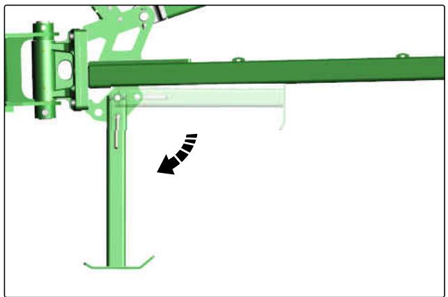 AMAZONE Catros 7003-2TS - Abaisser la béquille - 1