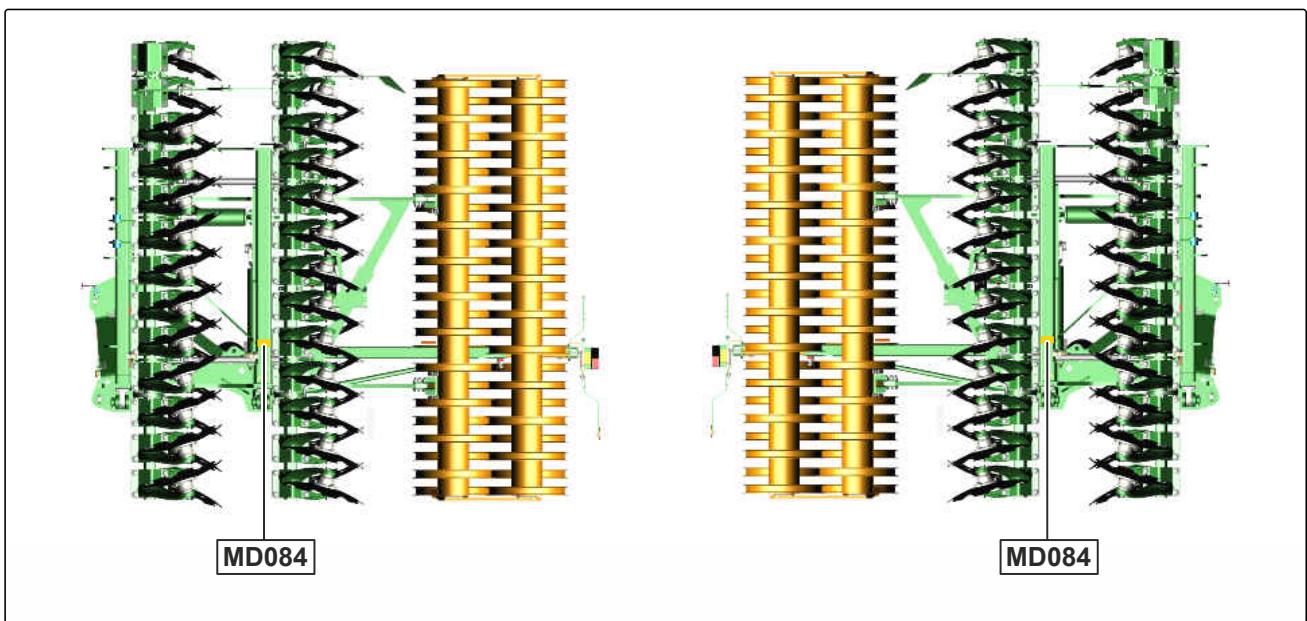 AMAZONE Catros 5003-2TS - Positions des pictogrammes d'avertissement - 2