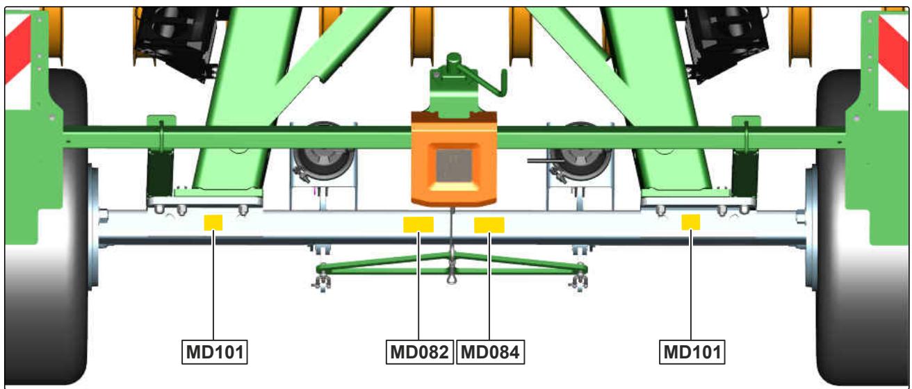 AMAZONE CatrosXL 5003-2TS - Positions des pictogrammes d'advertisement - 3