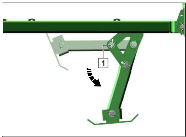 AMAZONE CatrosXL 5003-2TS - Abaisser la bequille - 1