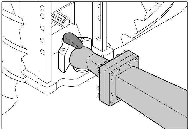 AMAZONE CatrosXL 6003-2TS - Accoupler le dispositif d'attelage à boule - 1