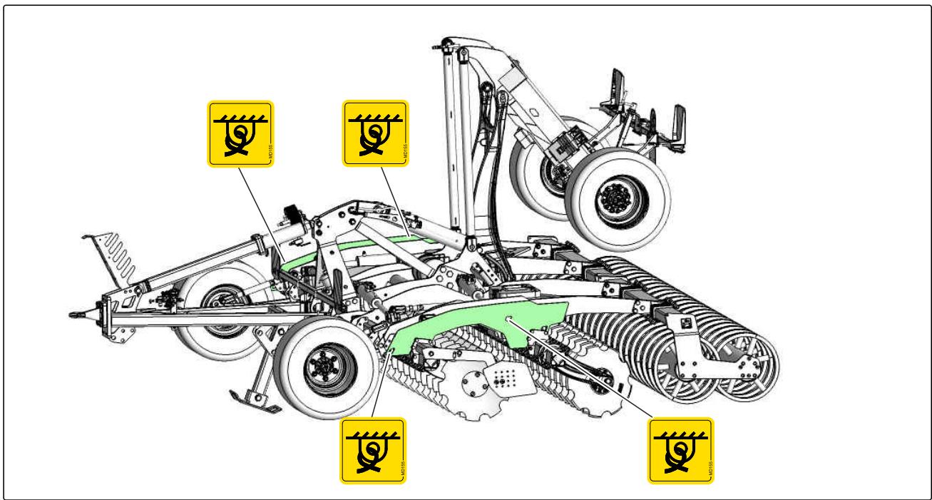 AMAZONE CatrosXL 6003-2TS - Arrimer la machine - 1