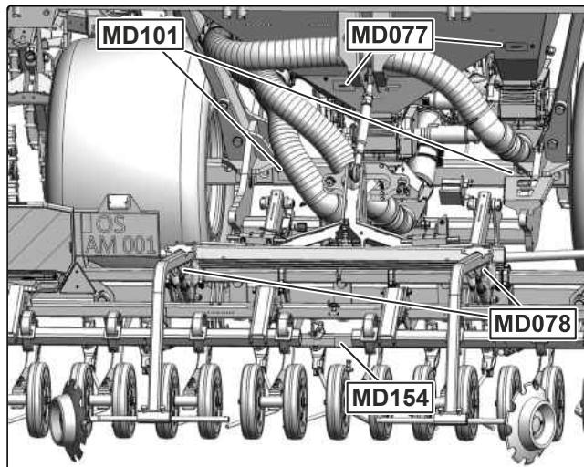 AMAZONE Primera DMC 6000-2 - Positions des pictogrammes d'ajretissement - 3